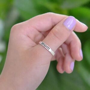 NEW Mom Silver Ring US Size 6-10